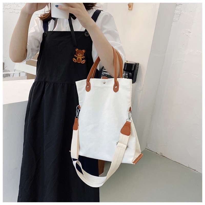 【Clear Stock】Cute Duck Korean Fashion Women Canvas bag Shoulder Bag High capacity bag