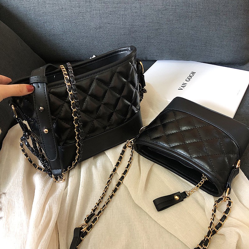 New fashion chain bag Diamond lattice single shoulder bag Vagabond bag