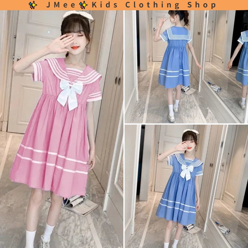 [Ready Stock] 3-14 Years old girl dress, girl dress, 2022 new models, girl short-sleeved dress, chil