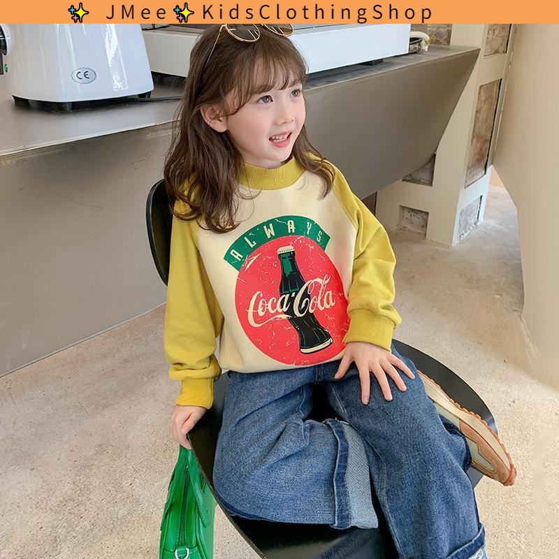 [Ready Stock] 3-14 Years old girl autumn sweater 2022 new foreign children spring and autumn childre