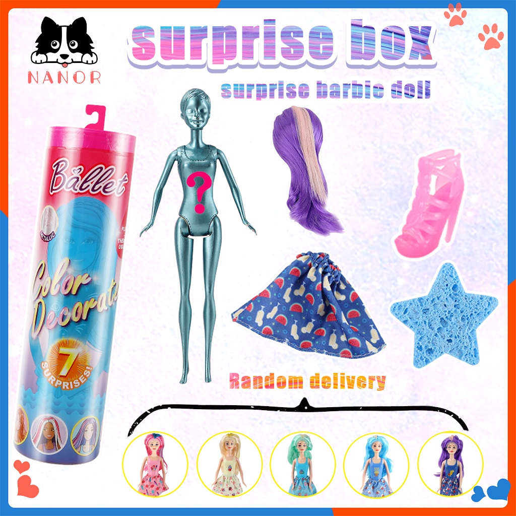 Surprise Color Change Dolls with 7 Surprises Including Including Outfit, Accessories Gift for Kids