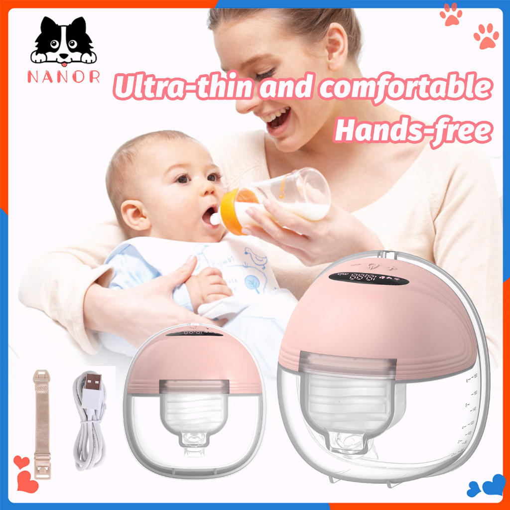 Invisible Wearable Breast Pump Real Bubee Rechargeable Breast Milk Pump Susu Breastpump 180ml