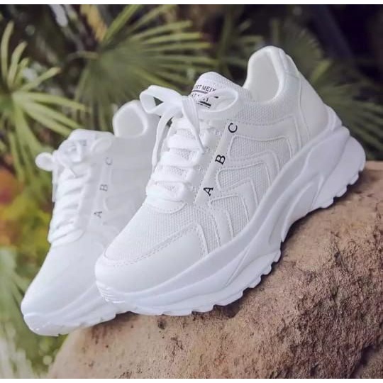 PUTIH Women's Shoes Sneakers White Sport Shoes ABC NEW