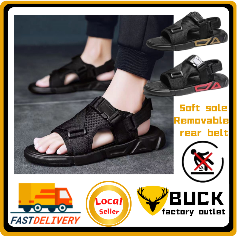 Ready Stock Fashion Men's Sandal Selipar Lelaki Men's Sandal Outdoor Removable LacesSelipar （39-45si