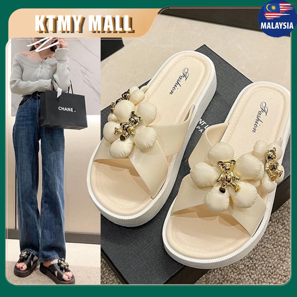 【COD】sandal women ladies selipar wanita kasut perempuan cantik murah