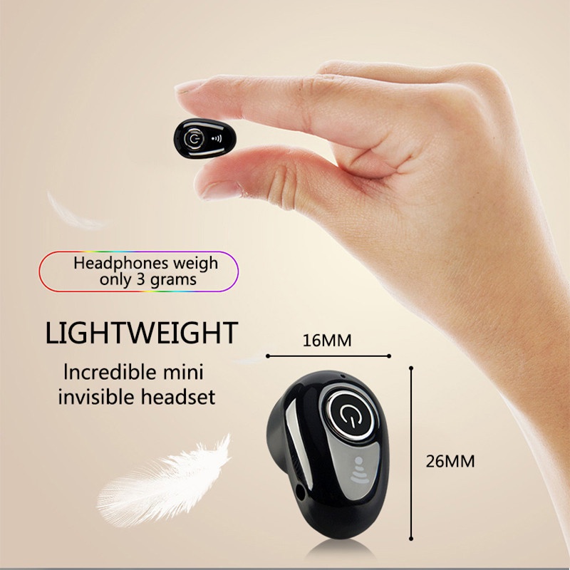 stealth mini Wireless Headphones Bluetooth 4.1 Earphone HIFI Stereo Earbuds Waterproof Sport Headset
