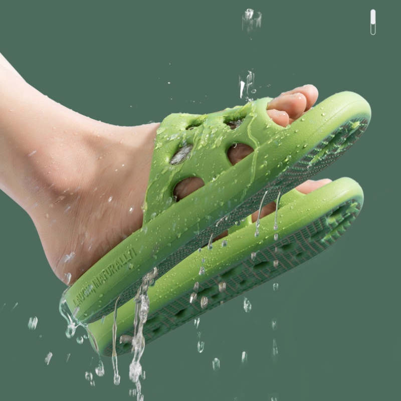 Unisex Slippers Rubber Slippers Hollow Slippers Boys Slippers Trend Fashion Thick Bathroom Beach Sof