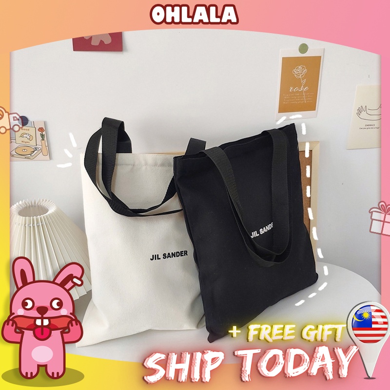 READY STOCKOLL Woman Tuition ToteBag Fashion Shoulderbag Canvas large volume student nice aesthetic 
