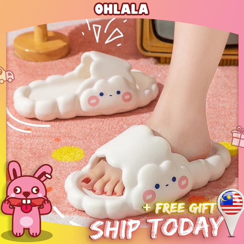 READY STOCKOLL Cloud Cartoon Selipar Kids Wanita Perempuan Women Slipper Kid slipper