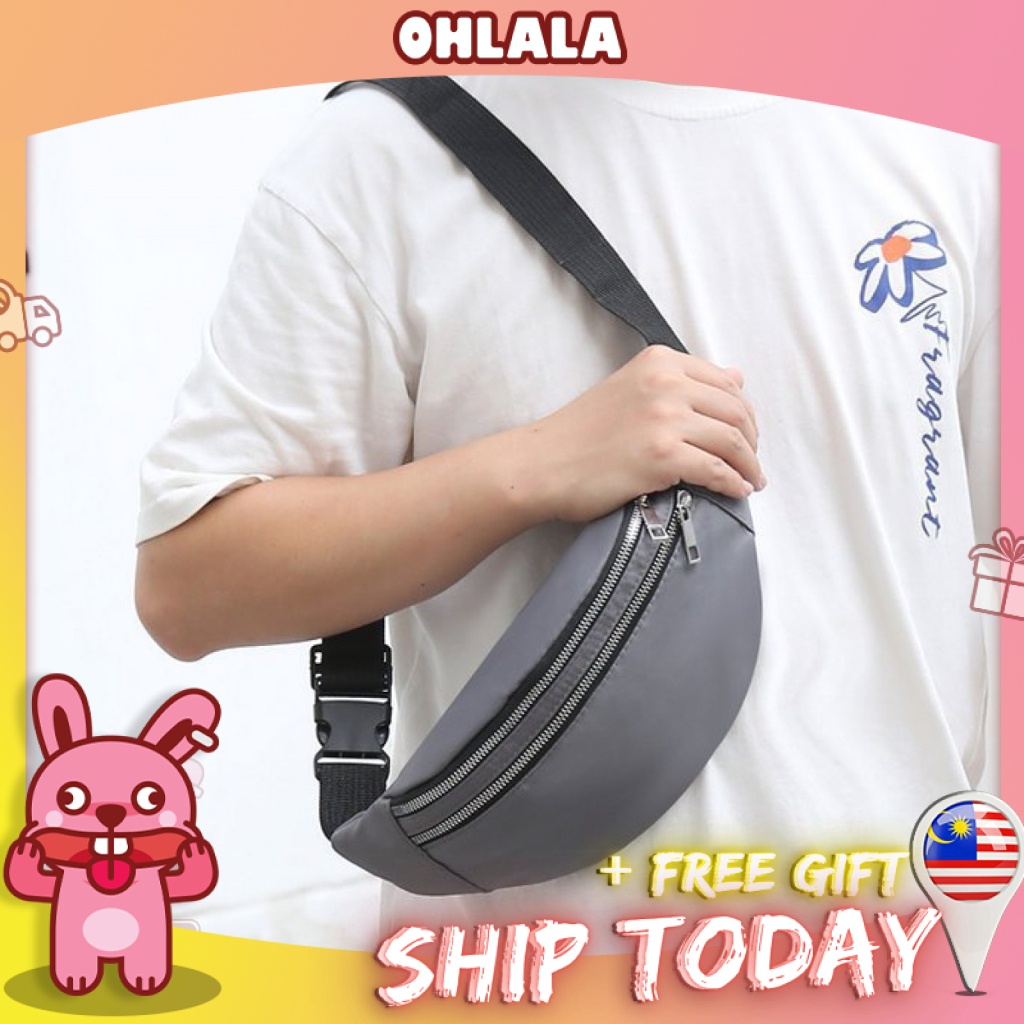 READY STOCKOLL Men chest bag Men waist Bag Unisex Shoulder bag lelaki wanita men bag