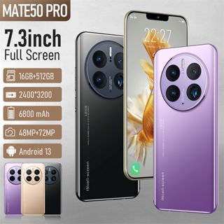 mate50Pro+ 16GB RAM + 512GB ROM Mobilephone 4G/5G Smart Phone Cheap Mobile Gaming Mobile Fone 7.3INC