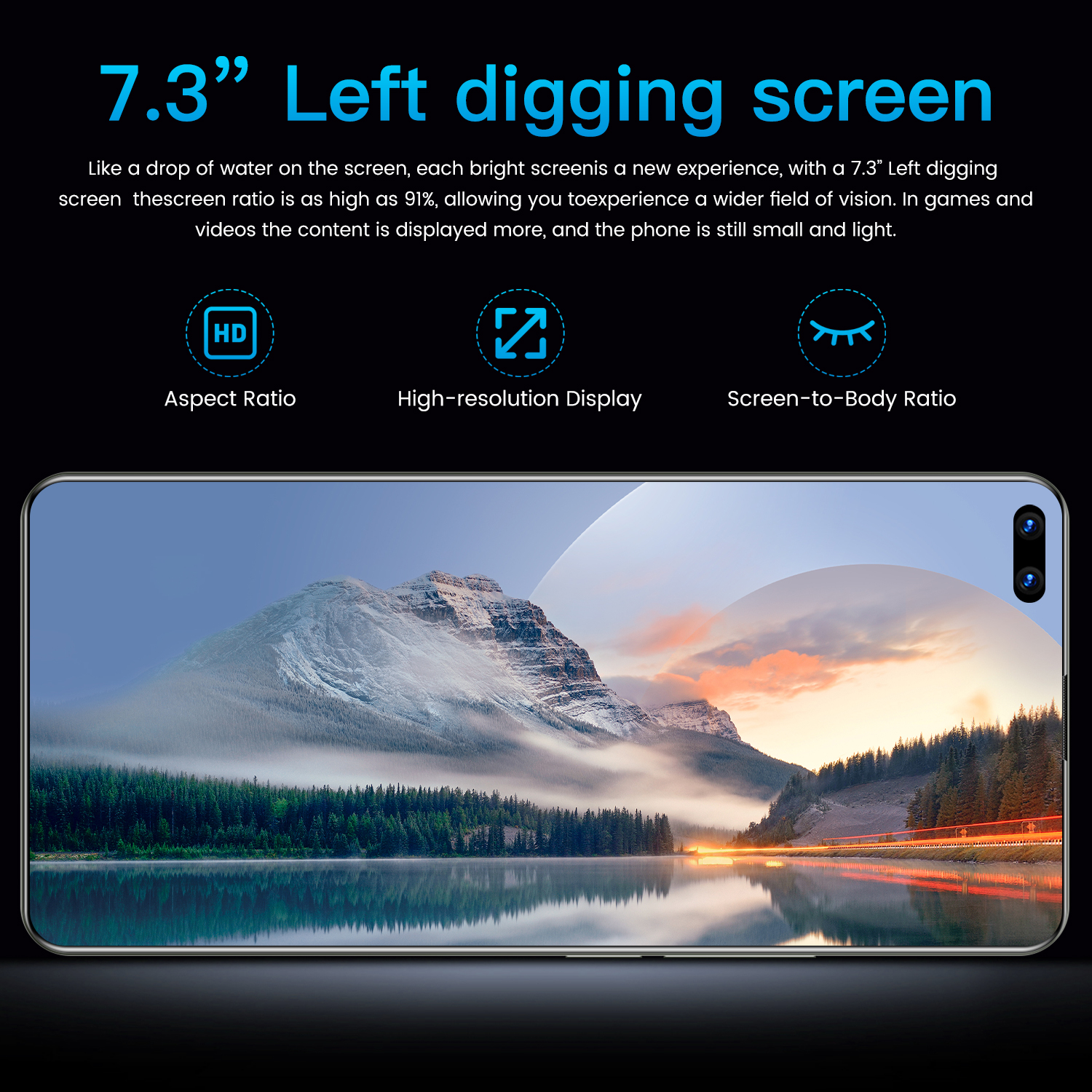 Hot Selling Mate 40 Pro+ 12GB+512GB 7.3 Inch full Display Android 10.0 Mobile Cell Smart phone
