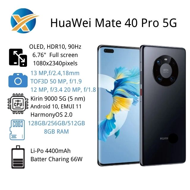 Huawei Mate 40 Pro 5G mobile phones Kirin 9000 SoC