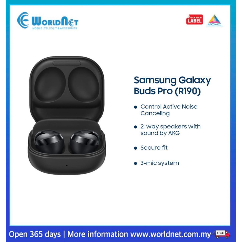 Samsung Galaxy Buds Pro (R190) 1.5GB Earbud Weight : 6.3g Case Weight : 44.9g