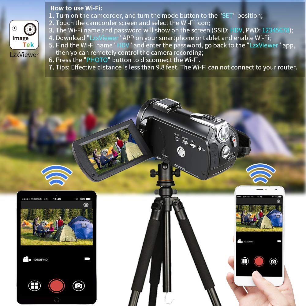 AC3 IR Light 4K Professional Video Recording Digital Camera for Youtuber