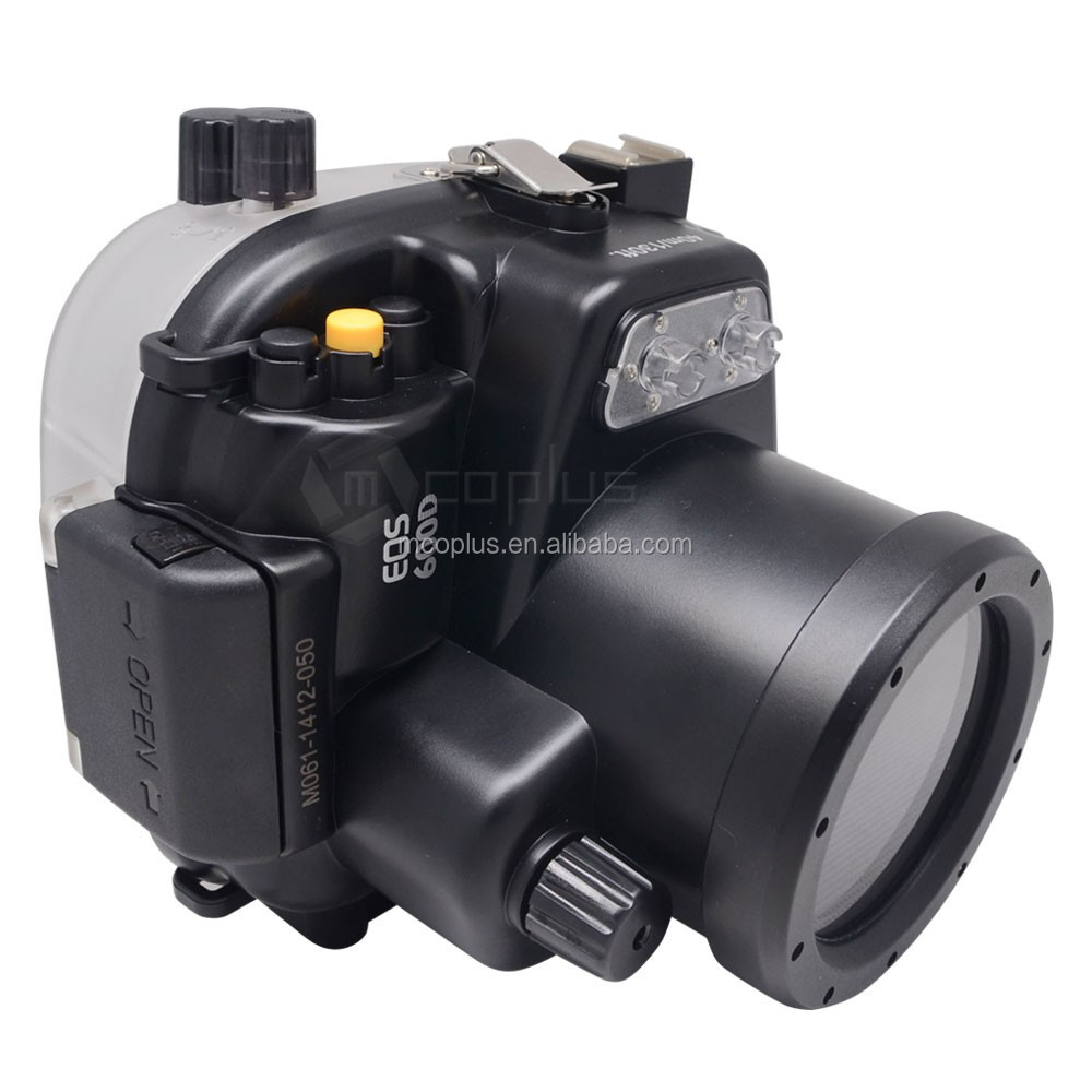 MCOPLUS diving equipment waterproof camera diving case cover for Canon 600D DSLR camera