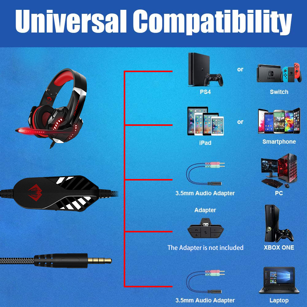 Best G9000 Pro Headphone 7.1 Surround Gamer Headph