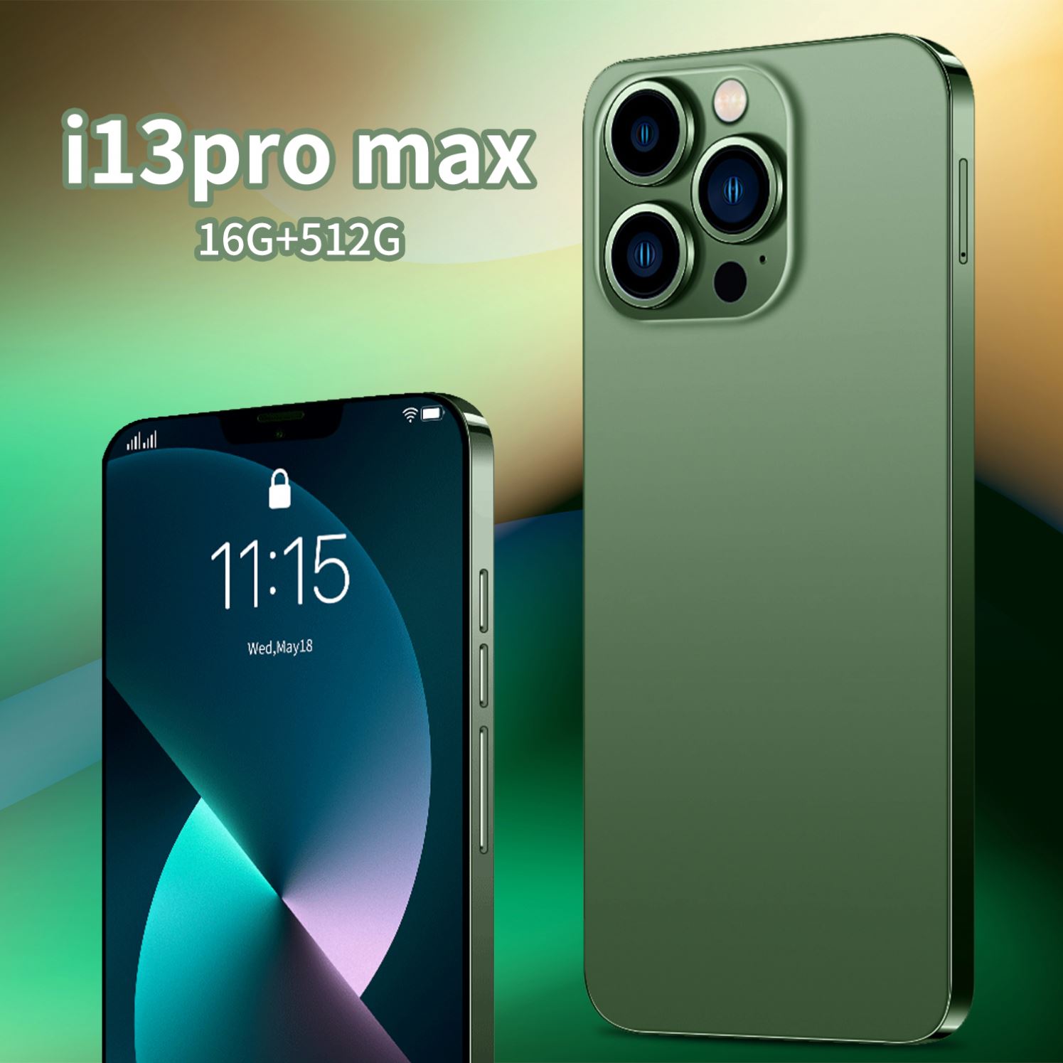 Original I13 Pro Max Phones Smartphones 16GB+512GB Unlock Mobile Phone13 10-Core 5G LET Cellphones D
