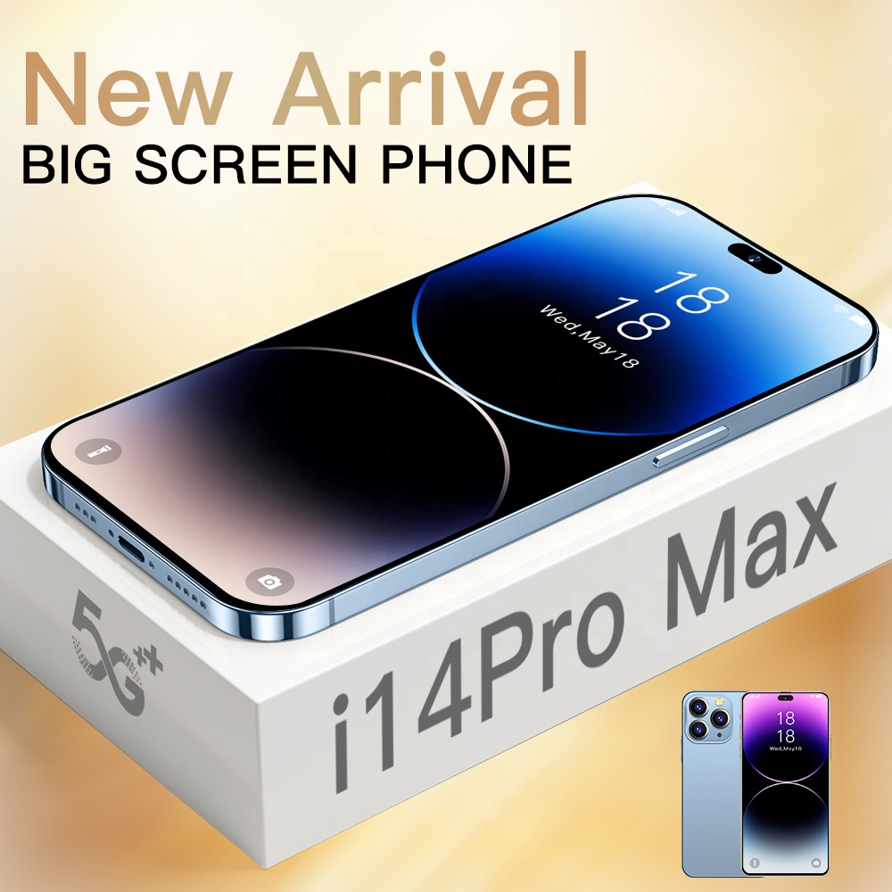 Cheap Brand-new Unlocked i 14 Pro Max Global Original cell phone Dual sim Android Smartphone Cellula