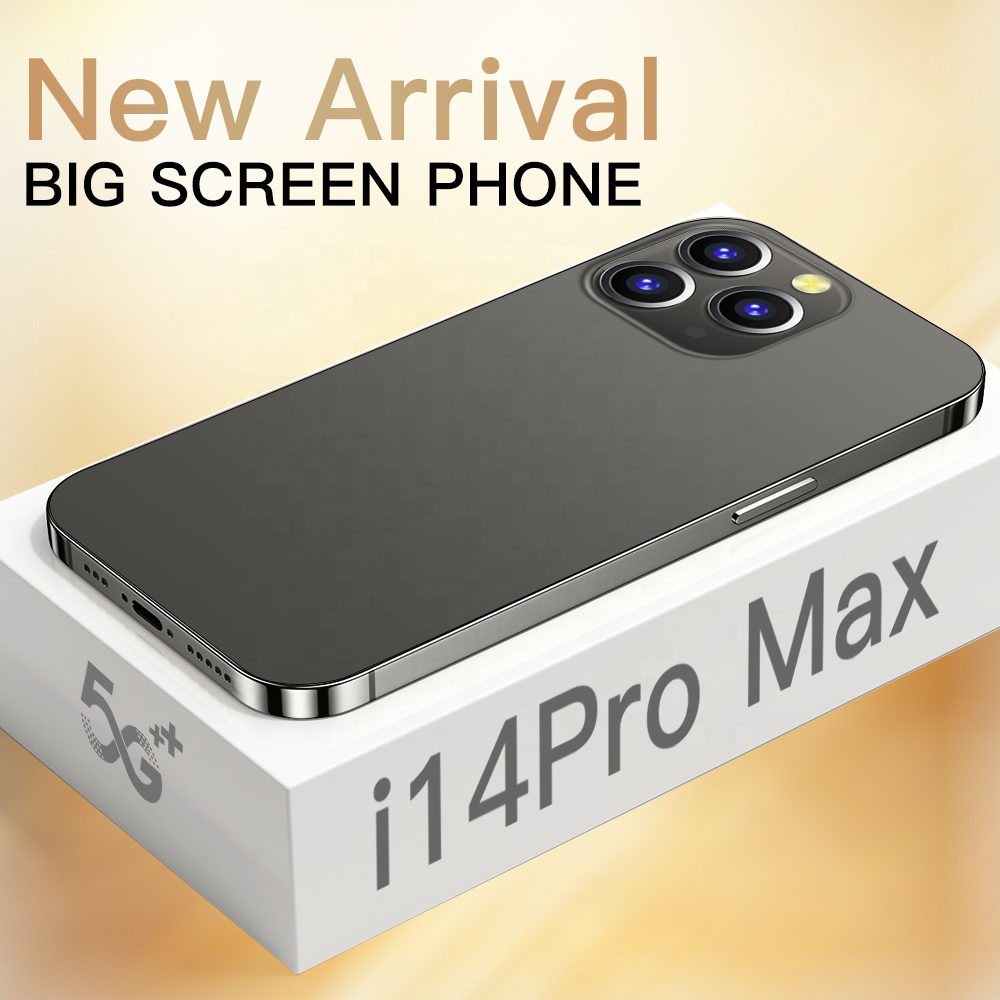 New Arrival Original i 14 Pro Max Global 5G cell phone 6.8 inch Big Screen Android cellular smart GP