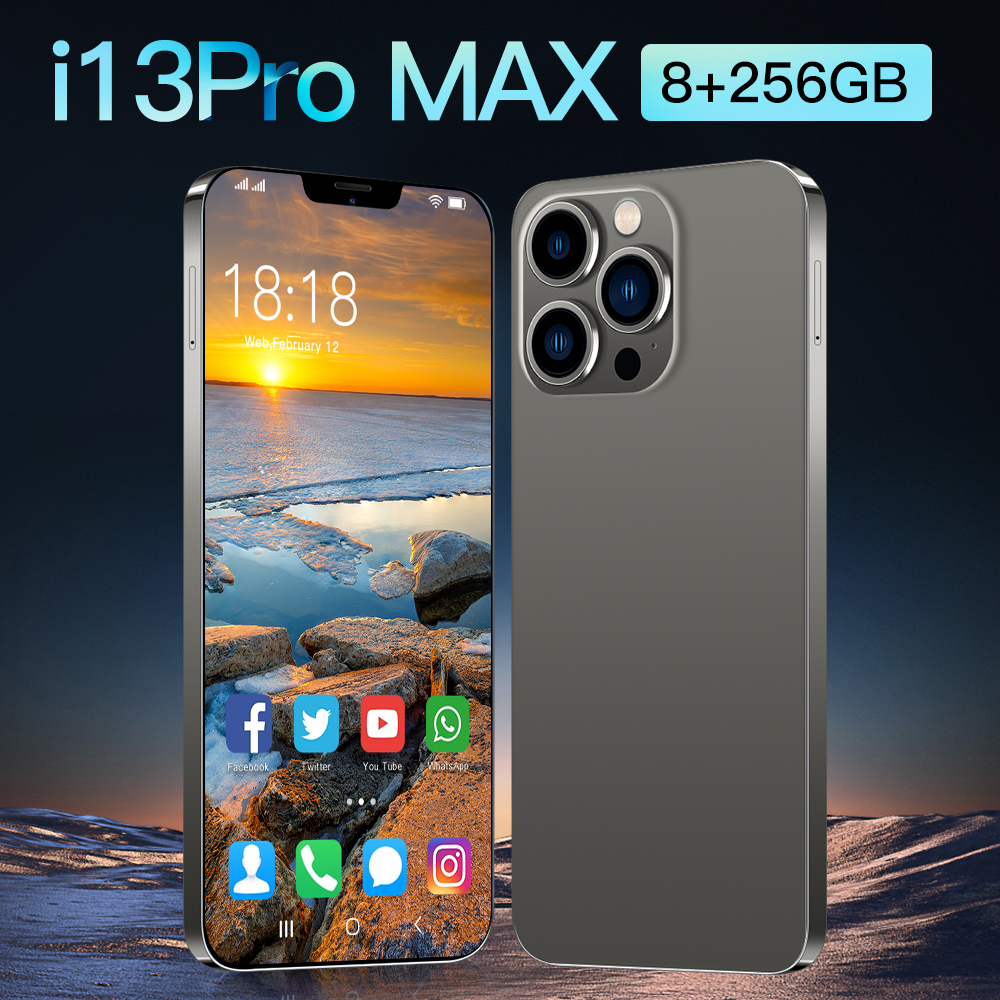 I13 PRO MAX Factory  low  Price Mobile Phone  Phone  In Stock 8G  256GB