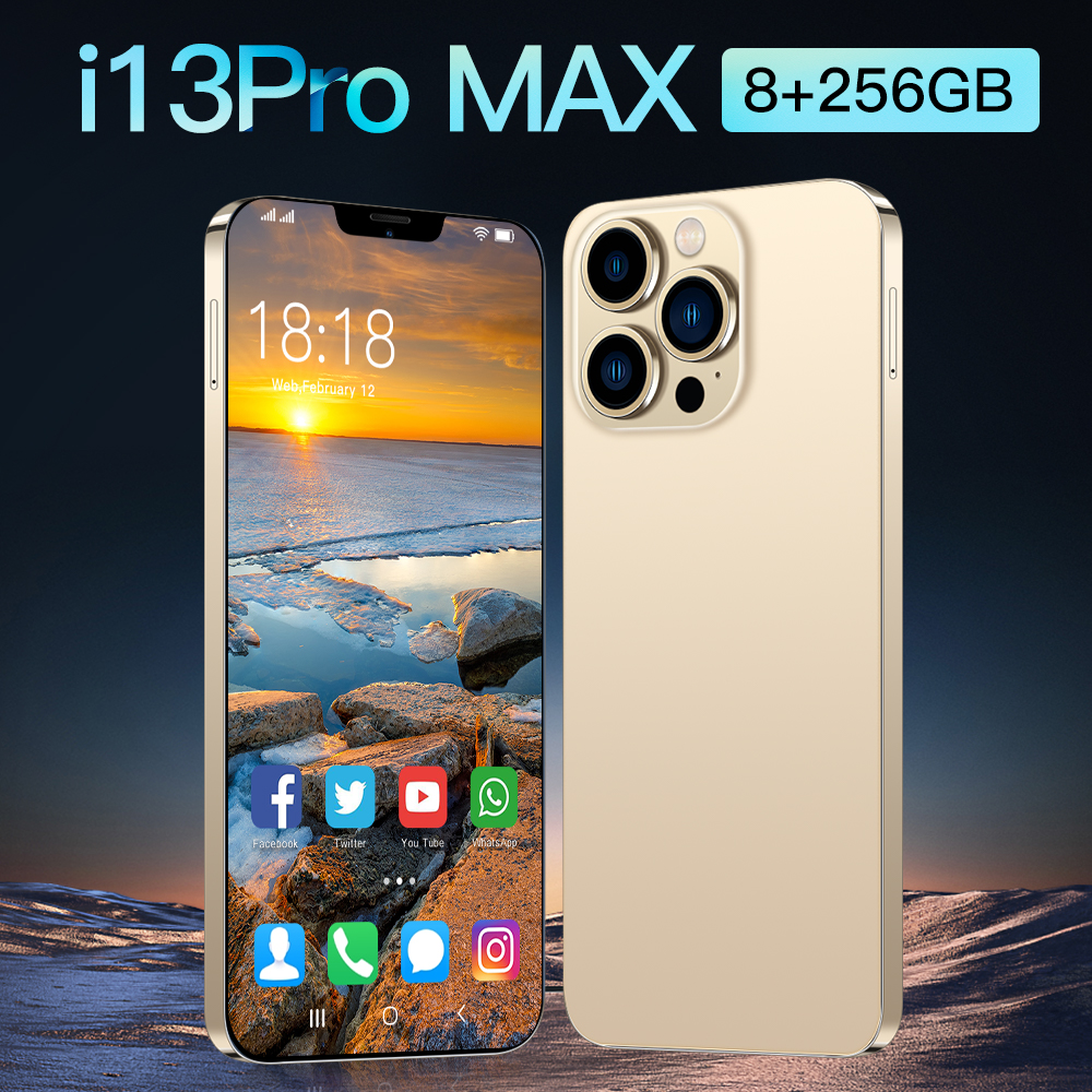 I13 PRO MAX Factory  low  Price Mobile Phone  Phone  In Stock 8G  256GB