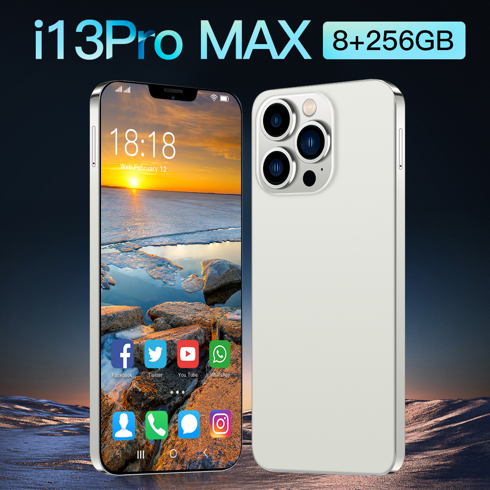 I13 PRO MAX Factory  low  Price Mobile Phone  Phone  In Stock 8G  256GB