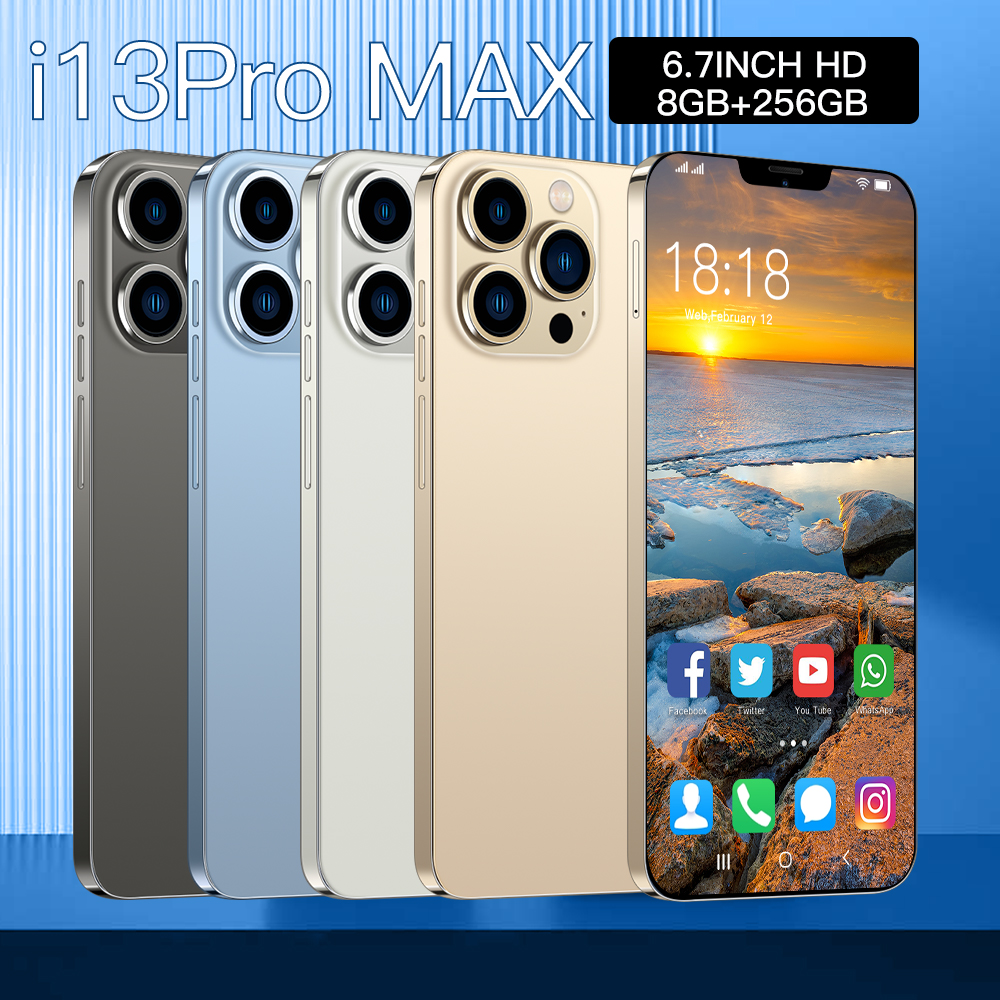 I13 PRO MAX Factory  low  Price Mobile Phone  Phone  In Stock 8G  256GB