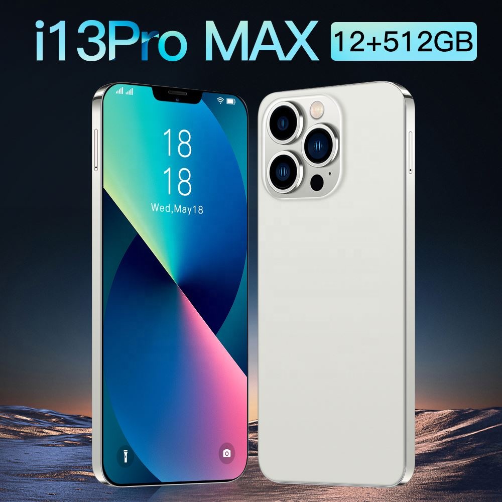 Original Phone i 13 Pro Max 6.7 inch Android Smartphones 12GB+512GB 10 Core 5G LET Cellphones With 3