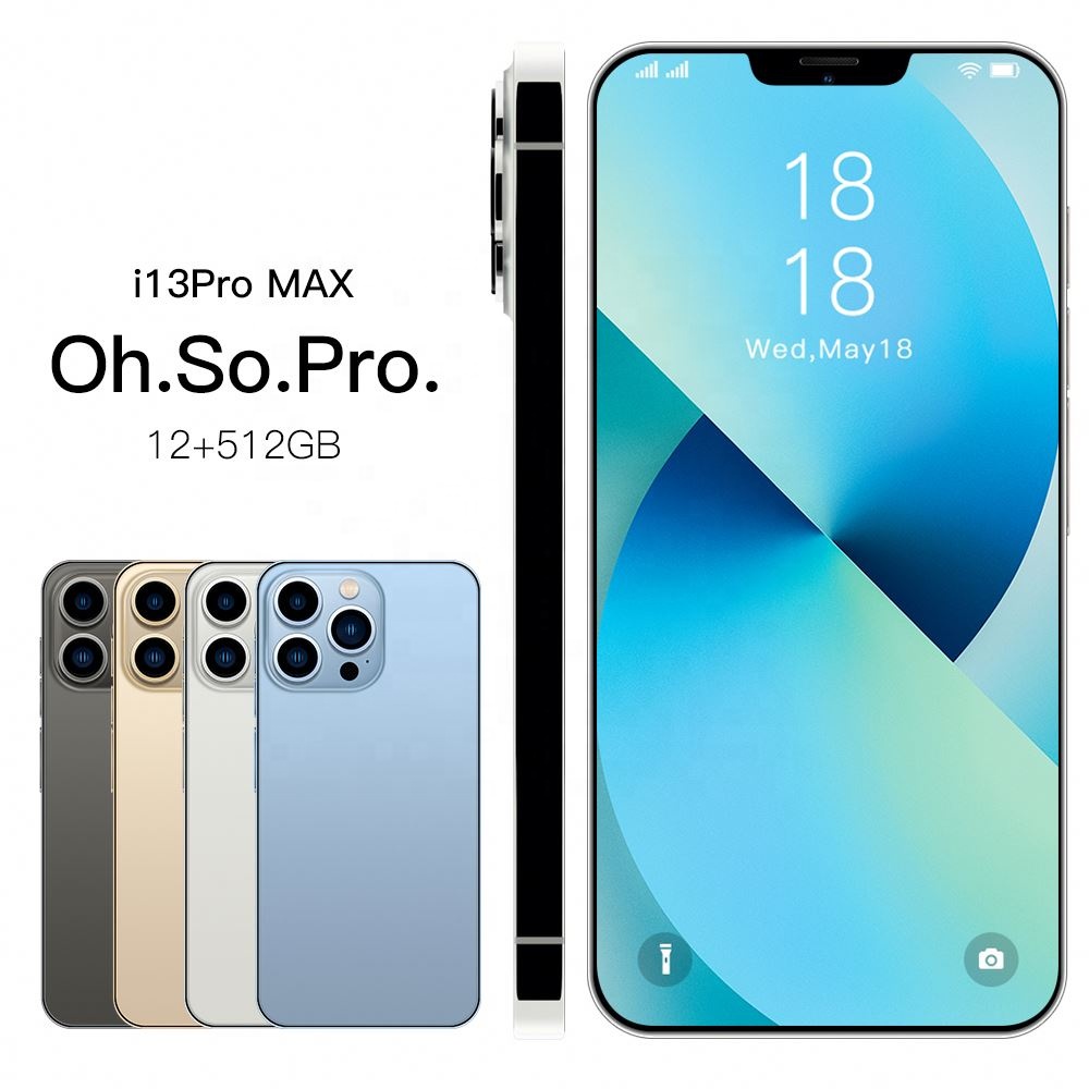 Original Phone i 13 Pro Max 6.7 inch Android Smartphones 12GB+512GB 10 Core 5G LET Cellphones With 3