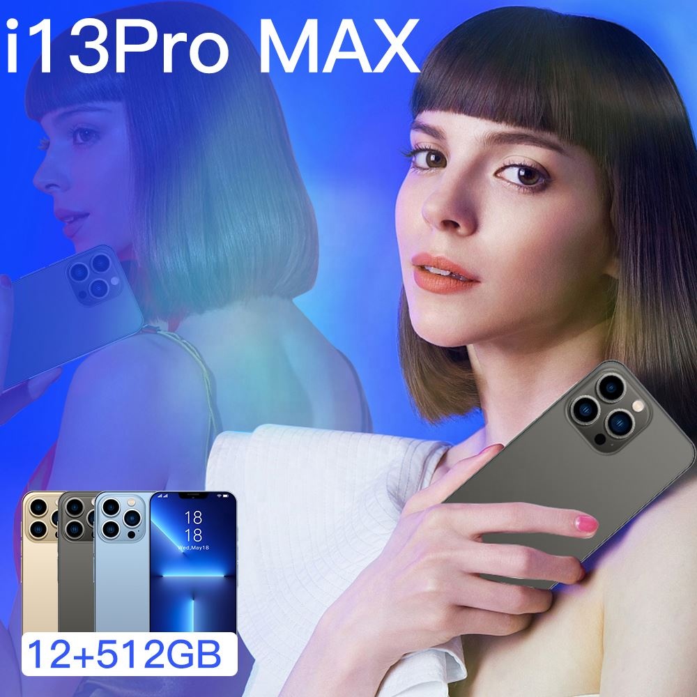 Original Phone i 13 Pro Max 6.7 inch Android Smartphones 12GB+512GB 10 Core 5G LET Cellphones With 3
