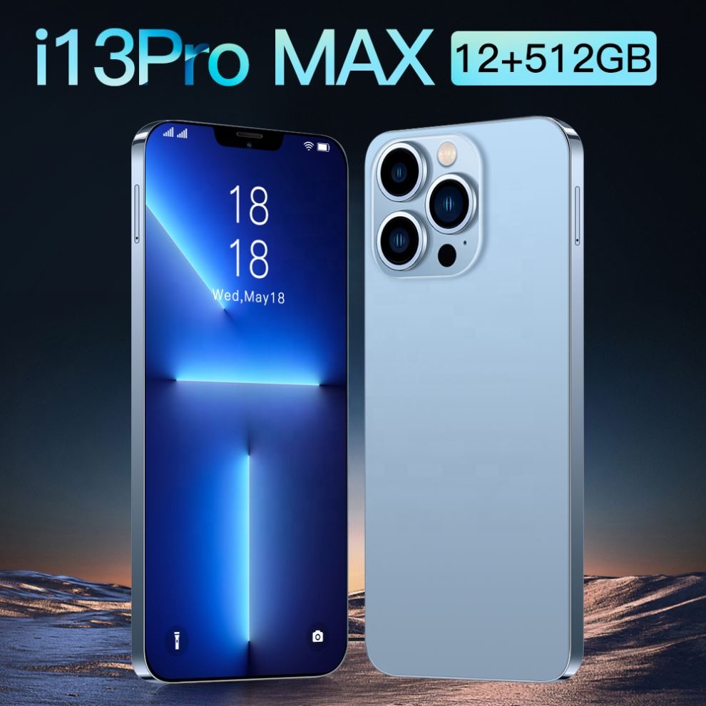 Original Phone i 13 Pro Max 6.7 inch Android Smartphones 12GB+512GB 10 Core 5G LET Cellphones With 3