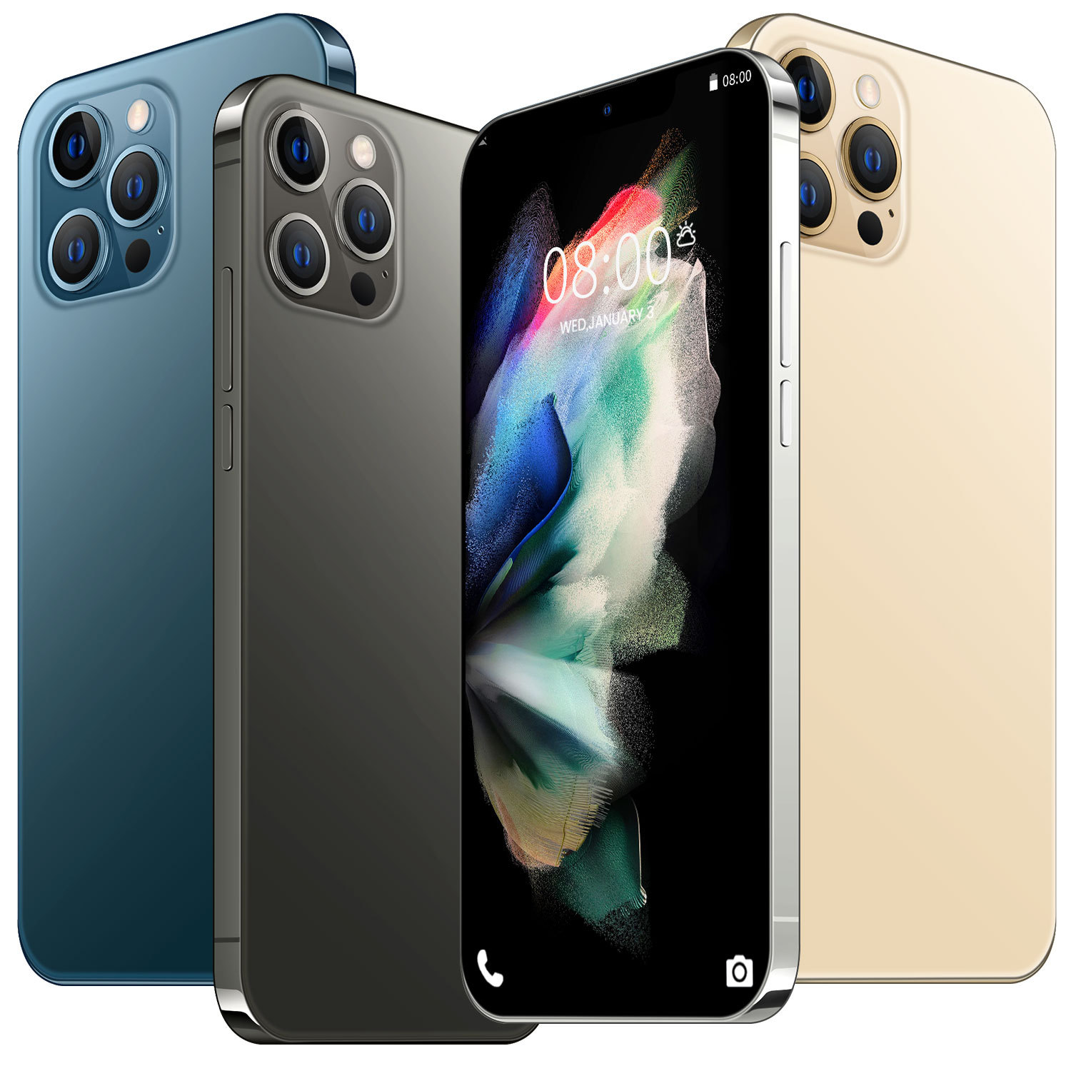 Original 13 Pro Max 6.7 inch 16GB + 512GB Android smartphone 10 core 5G LET phone HD screen face ID 