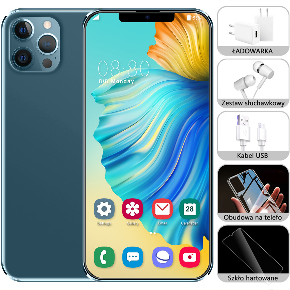 Original 13 Pro Max 6.7 inch 16GB + 512GB Android smartphone 10 core 5G LET phone HD screen face ID 