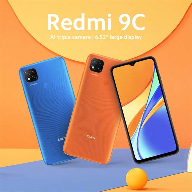 Xiaomi Redmi 9C global version mobile Mi cellphone  5000mAh 13MP Camera xiami celulares redmi 9c 64g