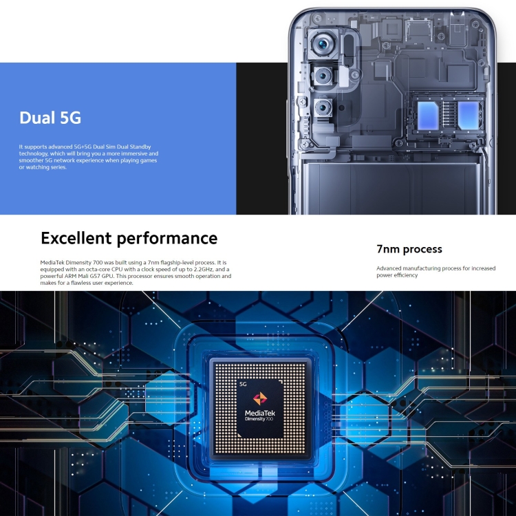 Original Xiaomi Redmi Note 10 5G 48MP 8GB+256GB 50