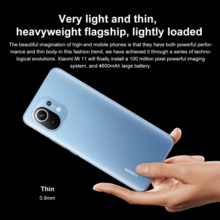 Xiaomi Mi 11 5G Mobile Phones 128GB 256GB NFC Cellphone 6.81 inch 2K AMOLED MIUI 12 Smartphone Celul