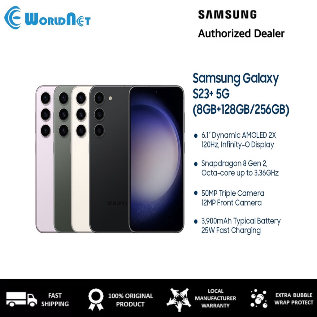 Samsung Galaxy S23+ 5G Smartphone - Original 1 Year Warranty by Samsung Malaysia