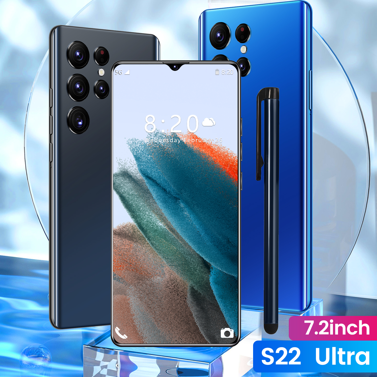 2022 NEW Galaxy S22 Ultra 5g Phone 7.3 Inch 16Gb + 1Tb Android Smartphone Android 12.0 Mobile Phones