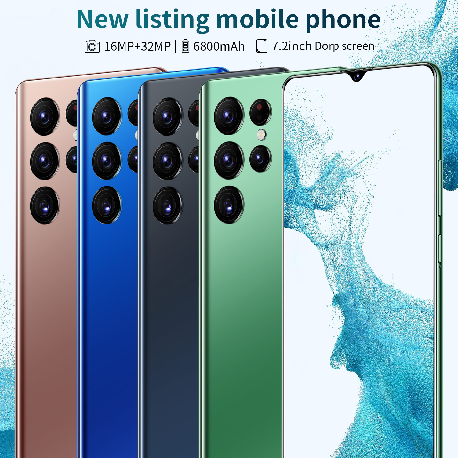2022 NEW Galaxy S22 Ultra 5g Phone 7.3 Inch 16Gb + 1Tb Android Smartphone Android 12.0 Mobile Phones