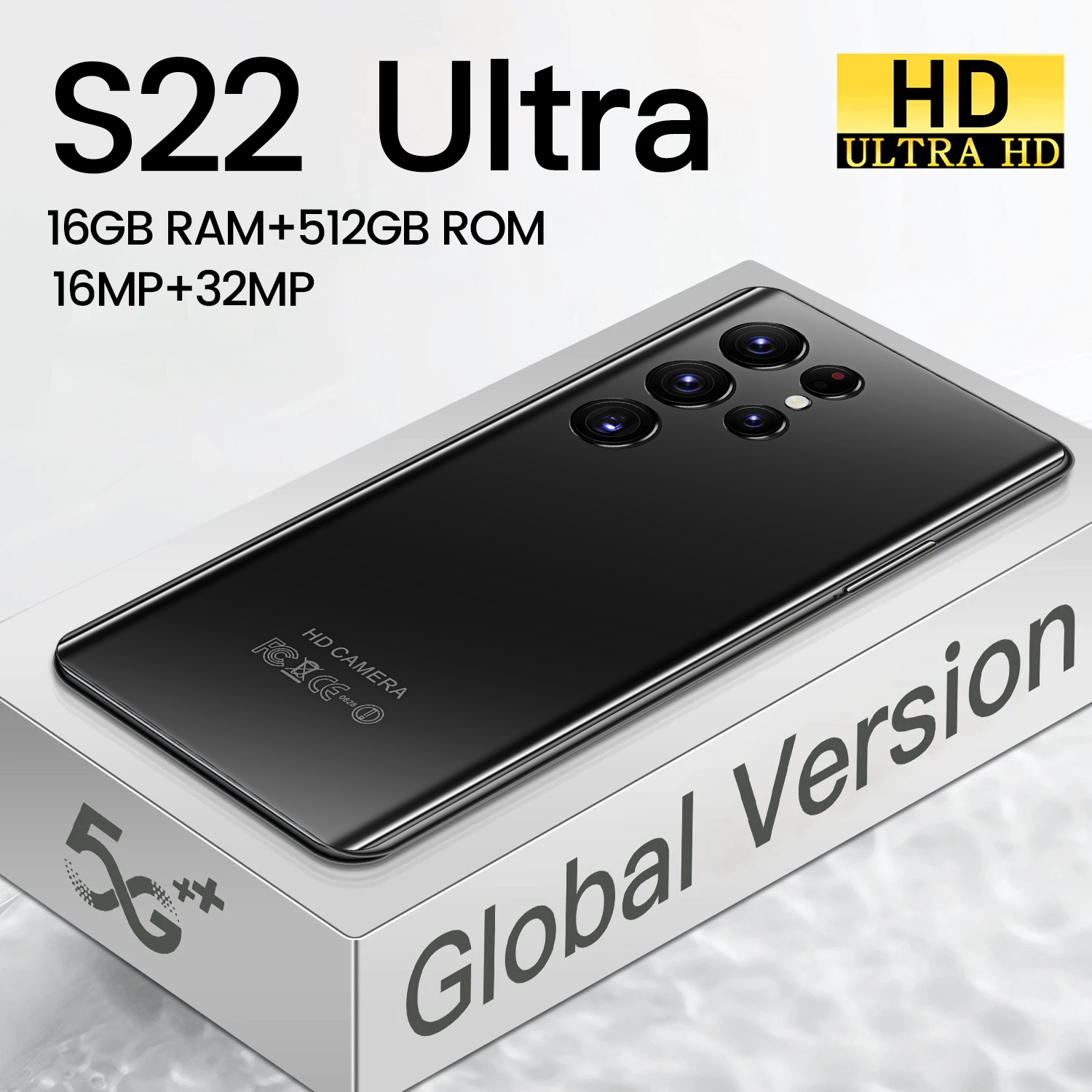 Original S22 Ultra 6.7 inch 16GB + 512GB Android smartphone 10 core 5G LET phone HD screen face ID G