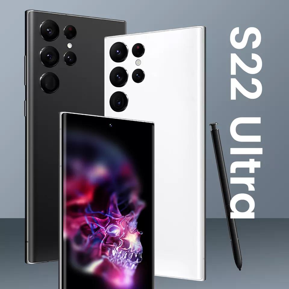 2022 NEW Galaxy S22 Ultra 5G Smartphone 7.3 inch Full Screen 16GB+1TB Android Mobile Phones With Fac