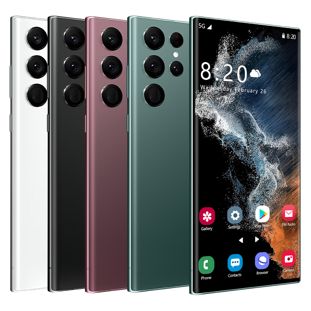 2022 NEW Galax S22 Ultra 5g Phone 7.3 Inch 16Gb + 1Tb  Android Smartphone Android 12.0 Mobile Phones