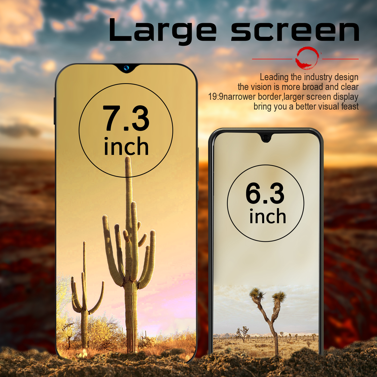 New S22 smart phone 7.3 HD Inch Full Screen 16GB+1TB Dual SIM Smartphone 6800mAh Android Mobile Phon