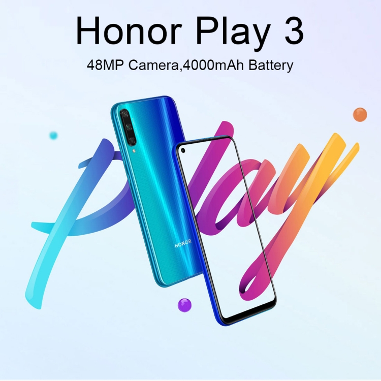 New Huawei Honor Play 3 Android 9 4G Smartphone, 6