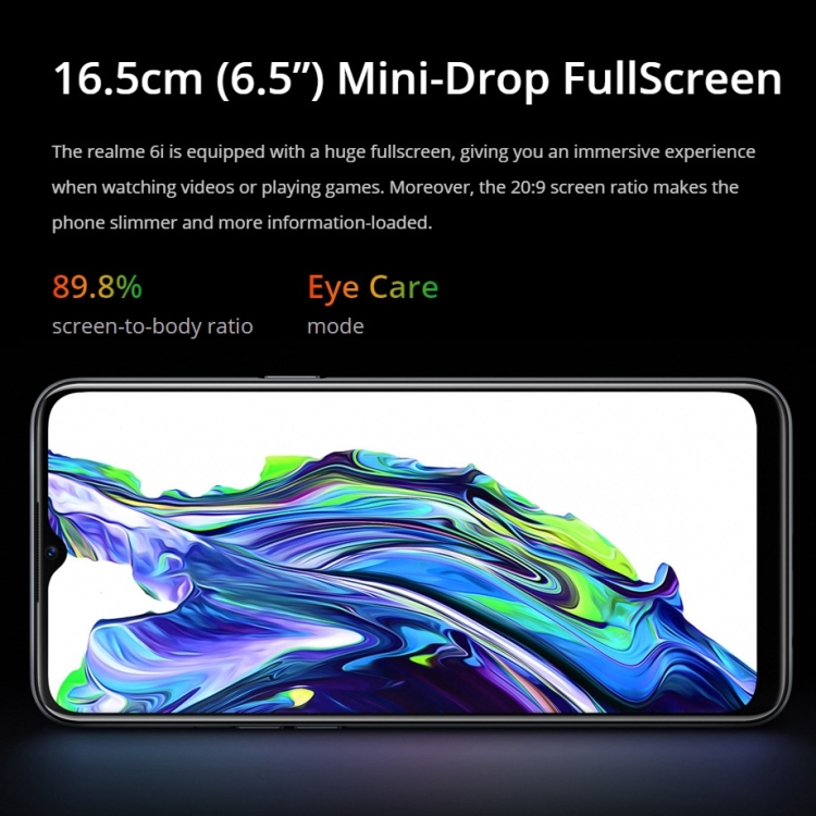 Hot Sale Realme 6i Mobile Phone 6.5 inch 4GB+128GB