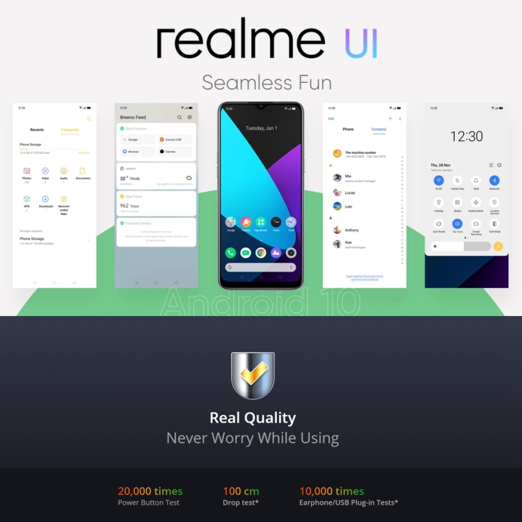 Hot Sale Realme 6i Mobile Phone 6.5 inch 4GB+128GB