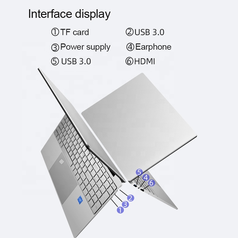 ALLINGE JYU017 Cheap Price Laptops 15.6 Inch H15 16GB Ram 1920*1080 5000mAh Light Weight For School 