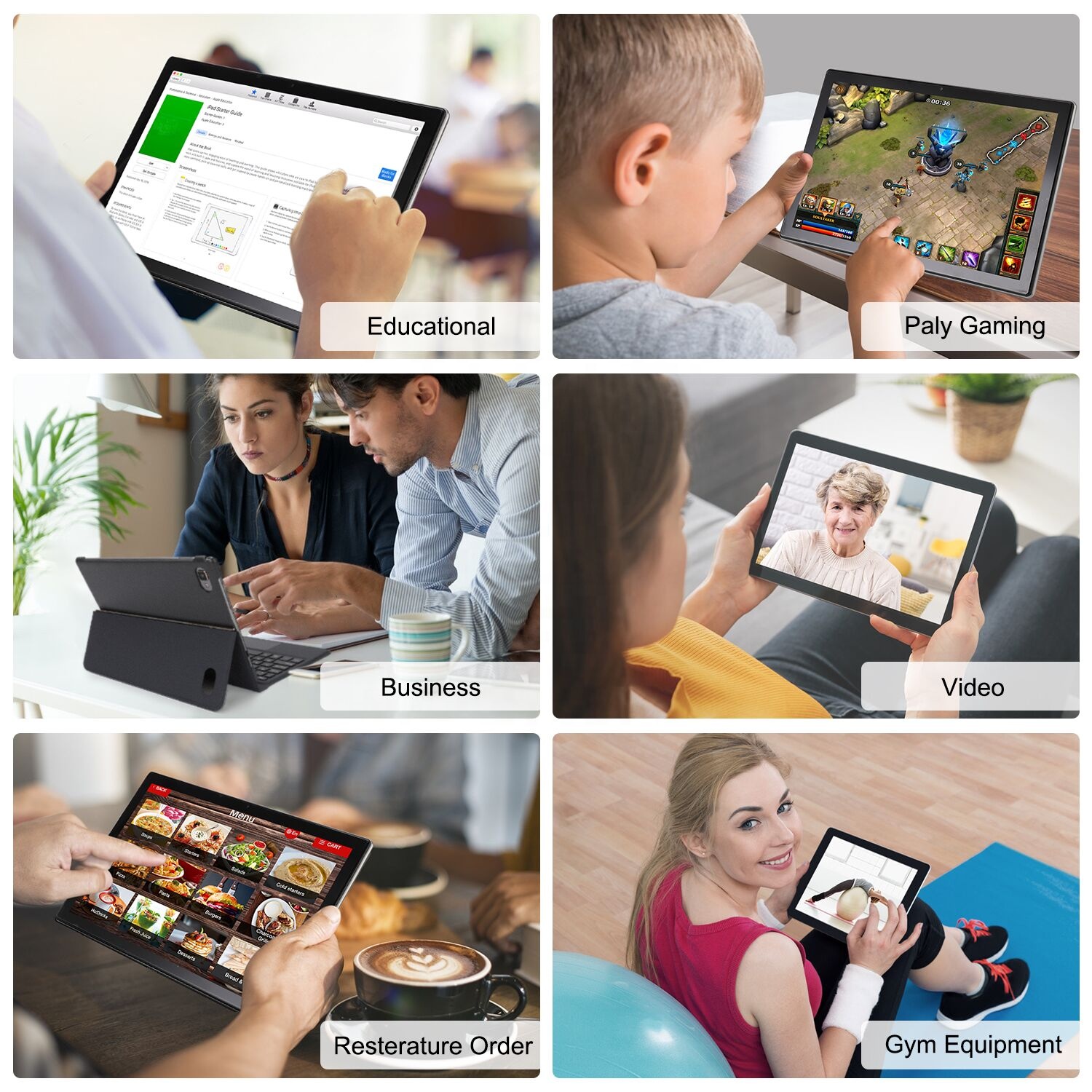 Veidoo Android 10 inch Tablet 2 in 1 Octa-Core 4GB 64GB 4G Dual SIM Card 5G WiFi Tablets 10.1" FHD T