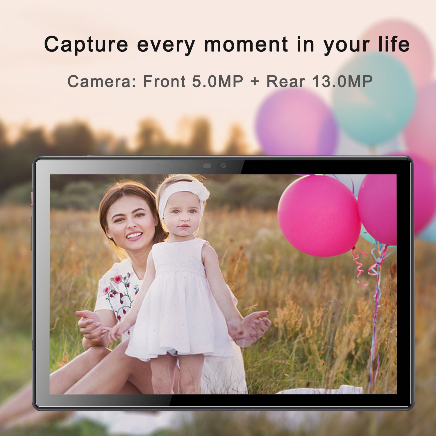 Veidoo Android 10 inch Tablet 2 in 1 Octa-Core 4GB 64GB 4G Dual SIM Card 5G WiFi Tablets 10.1" FHD T